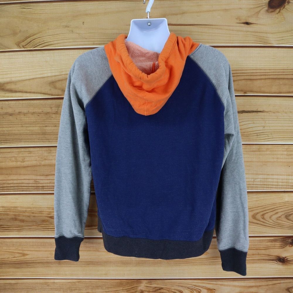 American Eagle VTG Hoodie Sweatshirt Mens Sz M Multicolor Colorblock Long Sleeve - Picture 2 of 6